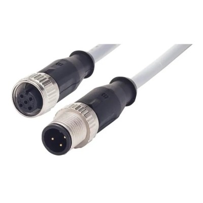HARTING Sensor Actuator Cable Female 3 Way Straight to Male 3 Way Straight, Polyurethane Jacket 1m 21348081388010
