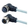 HARTING Sensor Actuator Cable Female 5 Way Right Angle to Male 5 Way Right Angle Plug 1.5 m 21349899597015