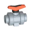 Georg Fischer ABS Solvent Cement Socket Ball Valve 3/8 to 4 in, 1 Bar, Series 546 Pro 169546241