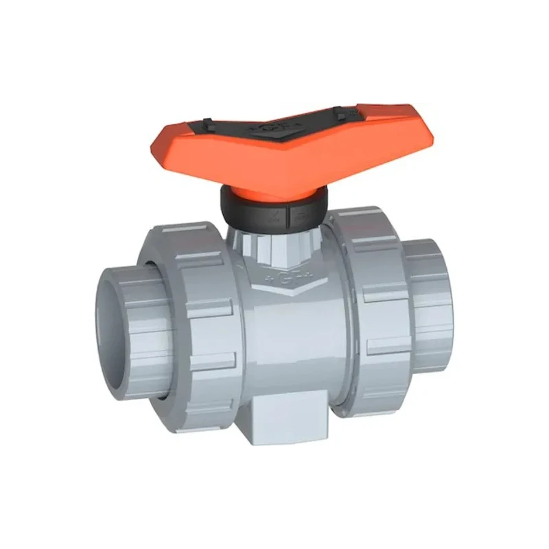 Georg Fischer ABS Solvent Cement Socket Ball Valve 3/8 to 4 in, 1 Bar, Series 546 Pro 169546241