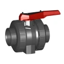 Georg Fischer Solvent Cement Socket Ball Valve, BS 16 bar, 3/8 to 4 in Inlet/Outlet, Series 546 Pro 161546247