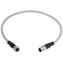 HARTING Sensor Actuator Cable Female 8 Way Straight to Male 8 Way Straight, 5m, 250V, IP67, Polyamide Jacket 21348485882050