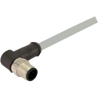 HARTING Sensor Actuator Cable Male 12-Way Right Angle to 12-Way Unterminated 1 m 21348600C79010