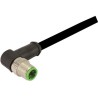 HARTING Male 12 Way Right Angle to Male 12 Way Unterminated Sensor Actuator Cable, Black Polyurethane Jacket 21348687C78010