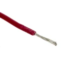 RS PRO Red 0.08 mm² Hook Up Wire, 28 AWG, 7/0.12 mm core strands, 100 m length, Polyvinyl Chloride Insulation 877-5254