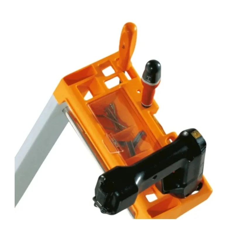TUBESCA Anodised Aluminium 7 Steps Step Ladder, 1.54m Platform Height, 2.19m Open Length 02370007
