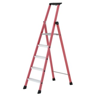 TUBESCA Fibreglass Step Ladder with 1.15m Platform Height, 1.81m Open Length, Aluminium Rungs, Non-Conductive 04472005