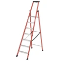 TUBESCA Fibreglass 7 Steps Step Ladder, 1.61m Platform Height, 2.27m Open Length 04472007