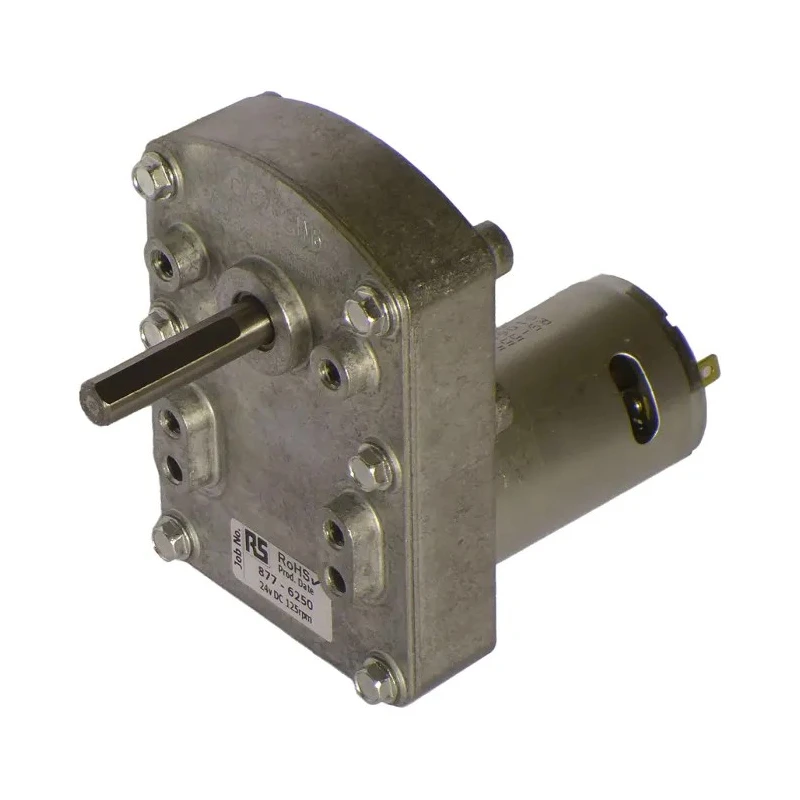 Mellor Electric Brushed Geared DC Geared Motor 24V dc 3.4W 67 Ncm Torque 125rpm 8mm Shaft UBD1105