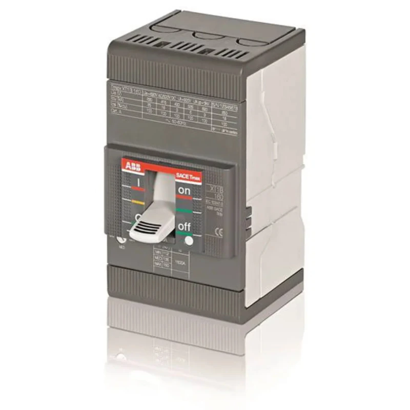 ABB XT1 Molded Case Circuit Breaker 3-Pole 160A Breaking Capacity 50kA 690V AC 500V DC 1SDA067436R1