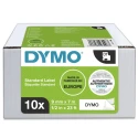 Dymo Black on White Label Printer Tape 12 mm Width, 7.62 mm Length 2093097