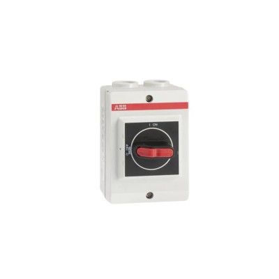 ABB 3-Pole DIN Rail Isolator Switch IP65 Rated 16A 690V AC Handle Padlockable OTP Series 
