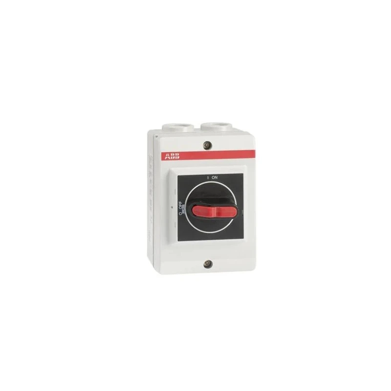 ABB 3-Pole DIN Rail Isolator Switch IP65 Rated 16A 690V AC Handle Padlockable OTP Series 