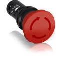 ABB 1SFA Series Twist Release Emergency Stop Push Button, Panel Mount, 22mm Cutout, 2 NC, IP66 IP67 IP69K 1SFA619550R1051