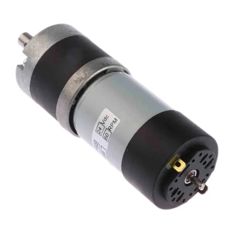 Micromotors Brushed Geared DC Geared Motor 24V DC, 20.4 W, 1.6 Nm Torque, 60 RPM, 8 mm Shaft Diameter E192-24-49