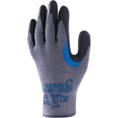 Showa 330 Re-Grip Grey Polyester Cotton Fibre Work Gloves Size 8 Latex Coating SHO330