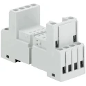 ABB 8 Way 250V Door Mount Relay Socket for 2 or 4 c/o SPDT Contacts CR-M Series M4SS
