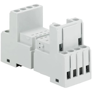 ABB 8 Way 250V Door Mount Relay Socket for 2 or 4 c/o SPDT Contacts CR-M Series M4SS