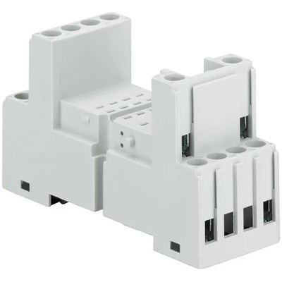 ABB 8 Way 250V Door Mount Relay Socket for 2 or 4 c/o SPDT Contacts CR-M Series M4SS
