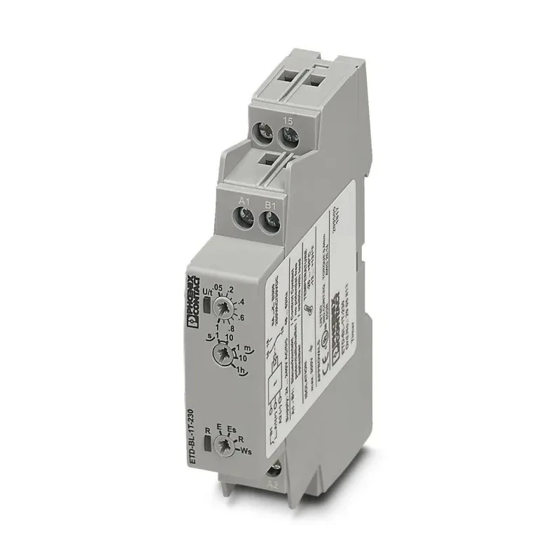 Phoenix Contact ETD-BL-1T-230 Series DIN Rail Timer Relay, 2-Contact, 24 V dc 24 V ac, 0.05 s to 1 h 2905813