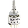 Grayhill 56 Series 10 Position DP10T Single Deck Rotary Switch 200mA PCB Terminal