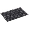 3M Hemispherical Polyurethane Self-Adhesive Feet, 16 mm Diameter, 12.7 mm Width, 7.9 mm Thickness, 50 ft Length SJ 5027 BLACK