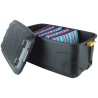 RS PRO Transit Case Wheeled 520 mm Width 450 mm Depth 900 mm Height Black Lockable 877-6770