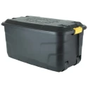 RS PRO Transit Case Wheeled 520 mm Width 450 mm Depth 900 mm Height Black Lockable 877-6770