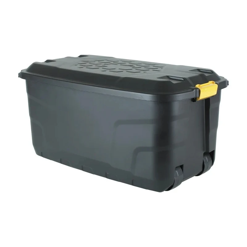 RS PRO Transit Case Wheeled 520 mm Width 450 mm Depth 900 mm Height Black Lockable 877-6770
