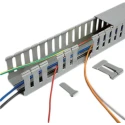 Betaduct Metric Grey Polyvinyl Chloride Open Slot Cable Trunking W60mm x D80mm x L2m W60mm