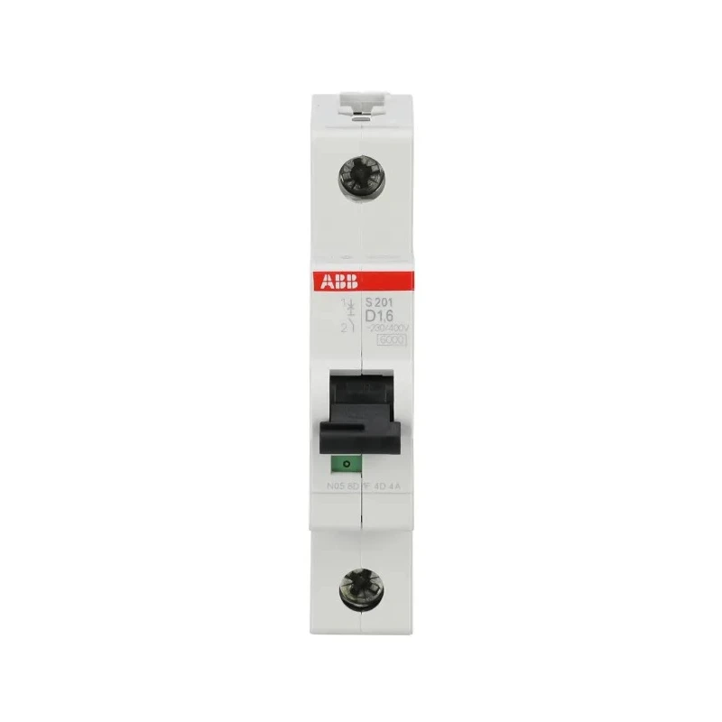 ABB System Pro M Compact S200 Miniature Circuit Breaker, 1-Pole, 1.6A, Type D Tripping Characteristics, 400V 2CDS251001R0971