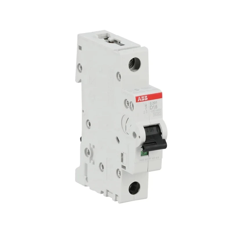 ABB System Pro M Compact S200 Miniature Circuit Breaker, 1-Pole, 1.6A, Type D Tripping Characteristics, 400V 2CDS251001R0971