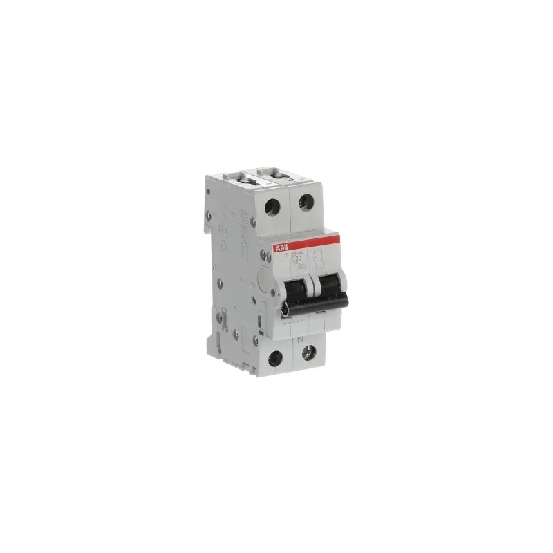 ABB System Pro M Compact S200 Miniature Circuit Breaker, 1-Pole, 20A, Type D, 400V AC, 12 V DC, 6 kA 2CDS251103R0201