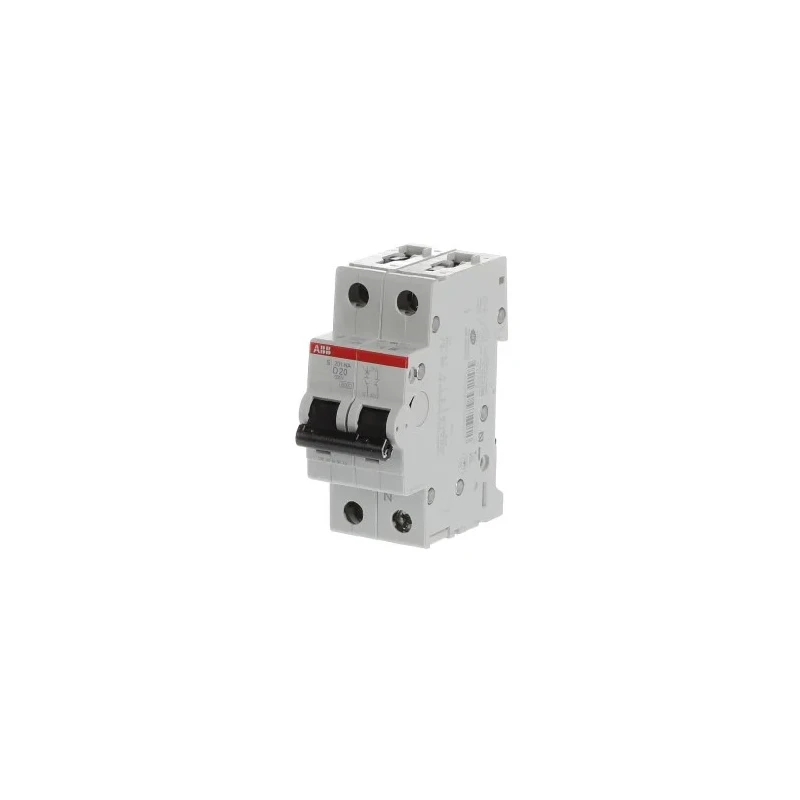 ABB System Pro M Compact S200 Miniature Circuit Breaker, 1-Pole, 20A, Type D, 400V AC, 12 V DC, 6 kA 2CDS251103R0201