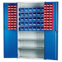 RS PRO Steel Floor Standing Louvred Panel Storage Cabinet 2 m Height 1 m Width 430 mm Depth Wheeled Lockable 877-6825