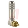 Switchcraft Right Angle Cable RCA Plug Gold Plated Brass Contacts Nickel Plated Housing 250V 6A 3502RAAU