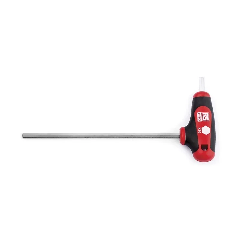 RS PRO 1 Piece T Metric Hex Key, Hex Size 6 mm, Silicon Chrome Vanadium Steel, Matt Chrome Finish 192-3647