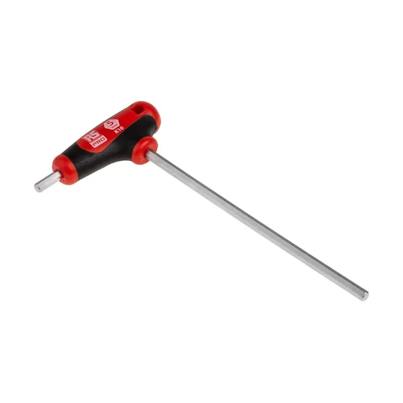 RS PRO 1 piece T Metric Hex Key, Hex size 5 mm, Matt Chrome Finish, Silicon Chrome Vanadium Steel 192-3646