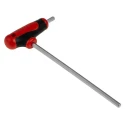 RS PRO 1 piece T Metric Hex Key, Hex size 5 mm, Matt Chrome Finish, Silicon Chrome Vanadium Steel 192-3646