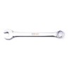RS PRO Combination Spanner Chrome Vanadium Steel 9 mm Size, 130mm Overall Length, Chrome Finish 192-3694
