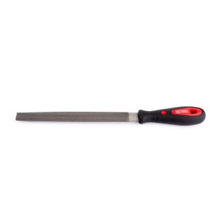 RS PRO Bastard Cut Half Round Engineers File with Soft Grip Handle, 200mm Length, 6mm Thickness, Model 192-3687