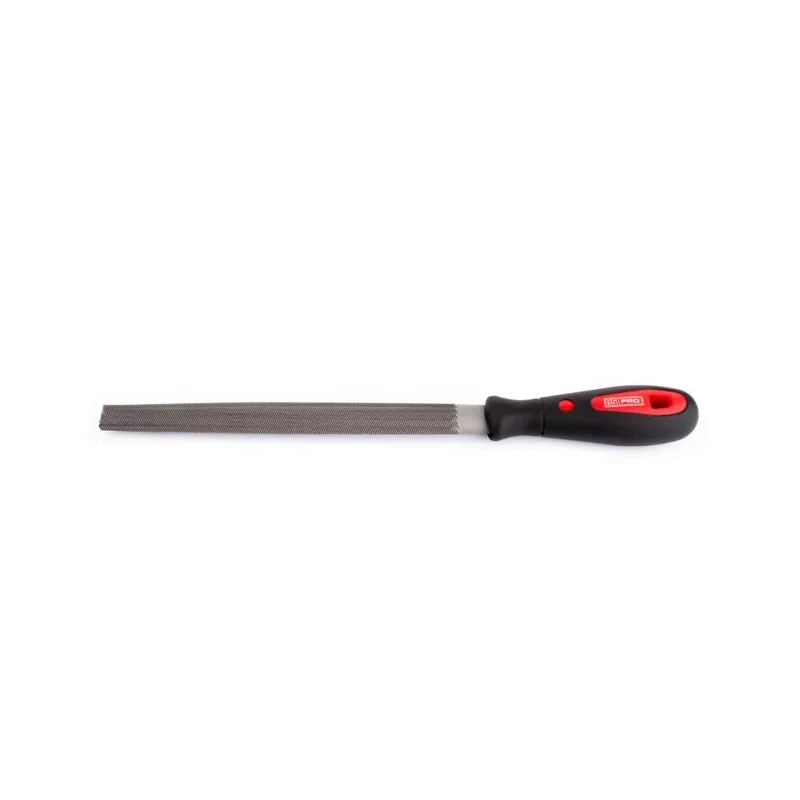 RS PRO Bastard Cut Half Round Engineers File with Soft Grip Handle, 200mm Length, 6mm Thickness, Model 192-3687