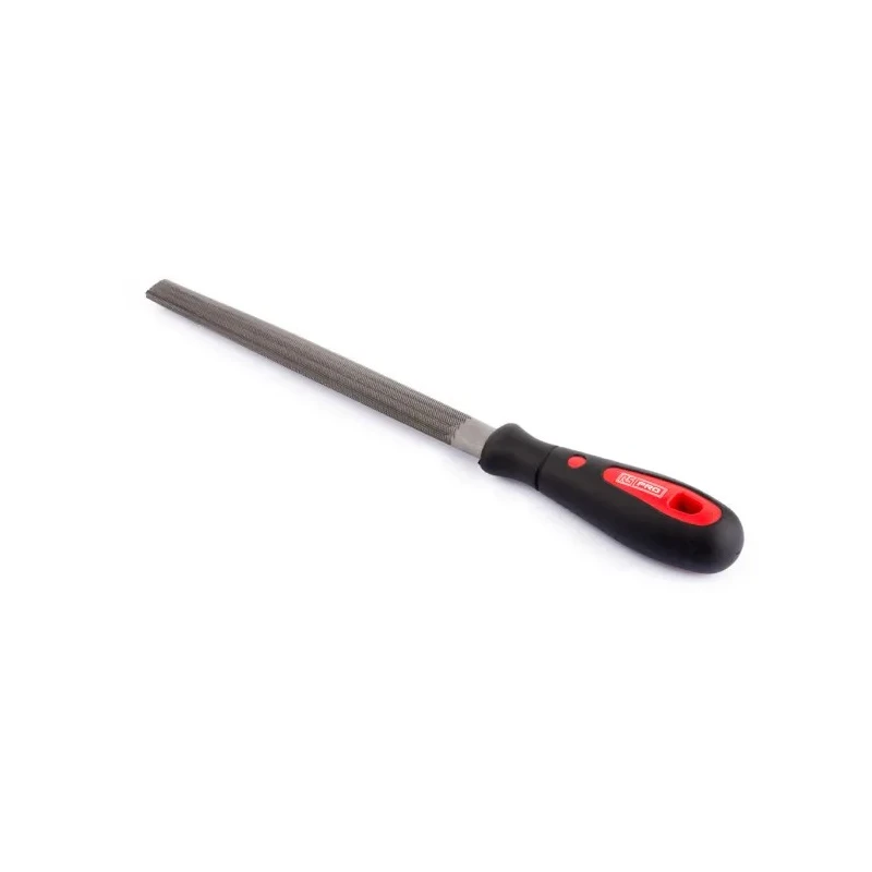RS PRO Bastard Cut Half Round Engineers File with Soft Grip Handle, 200mm Length, 6mm Thickness, Model 192-3687