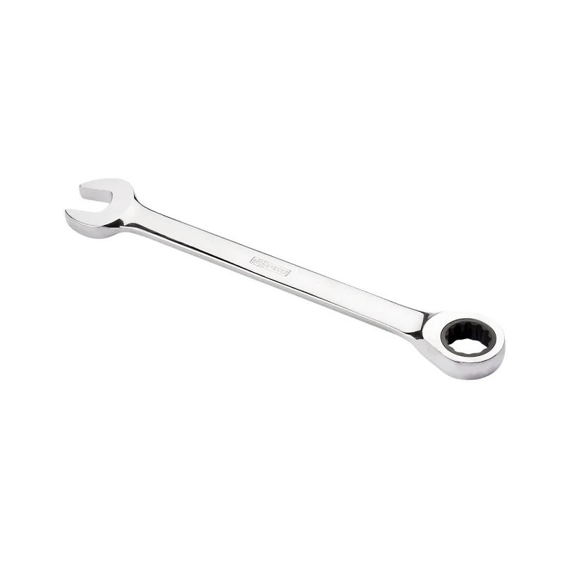 RS PRO Combination Spanner Chrome Vanadium Steel Ratchet Head 193mm Overall Length 14 mm 192-3712