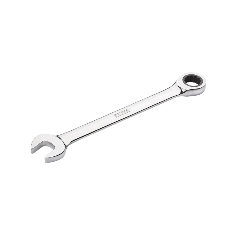 RS PRO Combination Spanner Chrome Vanadium Steel Ratchet Head 193mm Overall Length 14 mm 192-3712