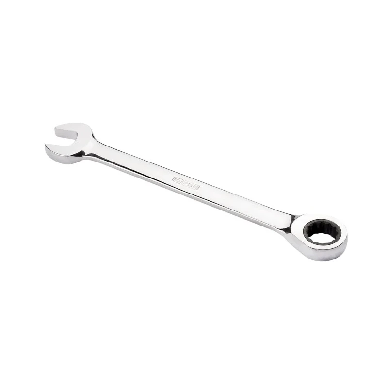 RS PRO Combination Spanner Chrome Vanadium Steel Ratchet Head 19 mm Size 250mm Overall Length 192-3714