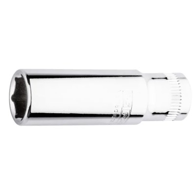 RS PRO Chrome Vanadium Steel 1/4 in Drive 13 mm 6 Point Hex Socket, Mirror Chrome Finish, 50mm Overall Length 192-3749