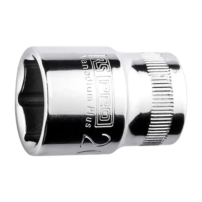 RS PRO 1/2 in Drive 14 mm 6 Point Hex Chrome Vanadium Steel Socket 38mm Overall Length 192-3755