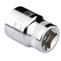 RS PRO 1/2 in Drive 14 mm 6 Point Hex Chrome Vanadium Steel Socket 38mm Overall Length 192-3755