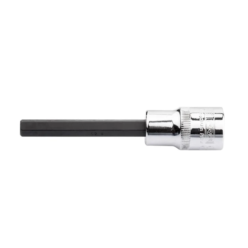 RS PRO 1/2 in Drive Bit Socket Square, Chrome Vanadium Steel, 100mm Overall Length 192-3795